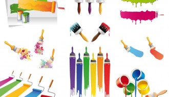 vernici, colori, pennelli – paint cans, colors, brushes