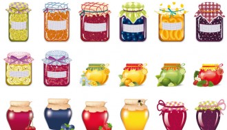barattoli marmellata e miele – honey and jam jars