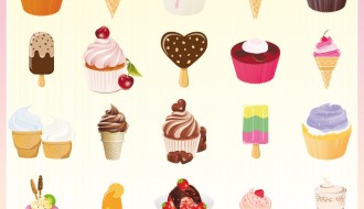 dolci e gelati – cupcake and icecream