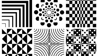 6 pattern geometrici bianco e nero – geometric pattern