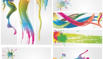 8 banner colori pittura – paint colors
