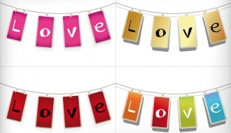 4 love appesi – love hanging labels