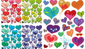 5 pattern cuori – hearts pattern