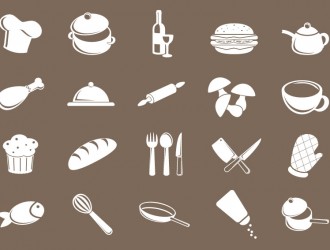 20 icone cibo – food icons