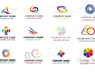 12 loghi – abstract rainbow logos