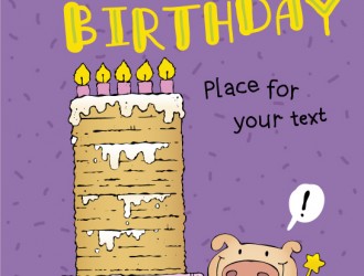happy birthday pig – buon compleanno maialino