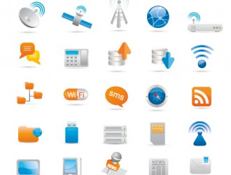icone comunicazione – wireless and communication icons