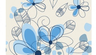 sfondo fiori azzurri – blue floral background