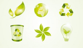6 loghi ambiente – Green Eco Logo Elements