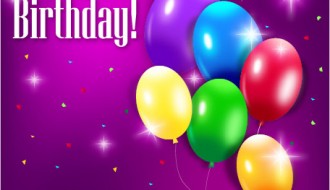 Happy Birthday Postcard – buon compleanno palloncini