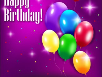 Happy Birthday Postcard – buon compleanno palloncini