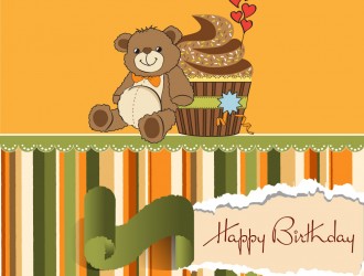happy birthday orsetto cupcake – buon compleanno