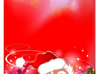 Babbo Natale regali – Santa Claus face, gifts