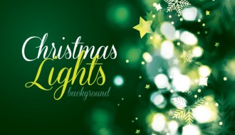 sfondo Natale verde – Christmas lights background