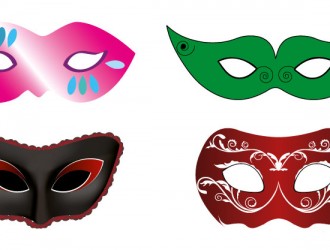 4 maschere carnevale – carnival masks