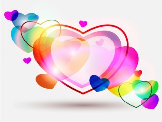 cuori – abstract colorful hearts Valentines Day