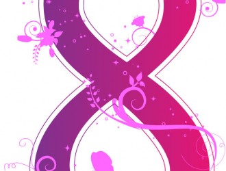 8 marzo – purple floral 8 march