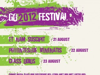 festival poster – locandina festival grunge