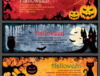 3 banner Halloween – Halloween night banner