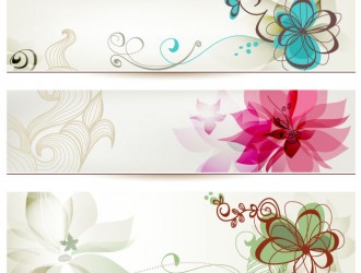 3 banner fiori – banner with floral