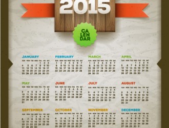calendario 2015 – retro style calendar 2015