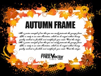 cornice autunno – autumn frame