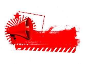 megafono rosso – red megaphone