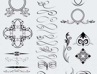 28 elementi decorativi – decorative celtic gothic arabic elements