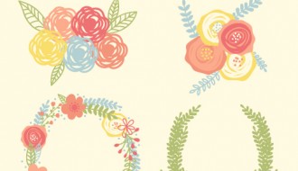 fiori, ghirlande – flowers, garlands