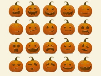 20 zucche – Halloween Pumpkins