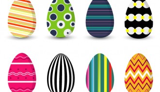 8 uova di Pasqua  decorate – 8 Easter eggs
