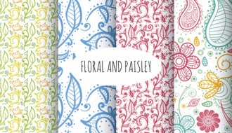 4 pattern floreali – floral and paisley pattern