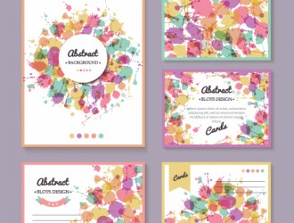 bigliettini colorati – 5 colorful greeting cards