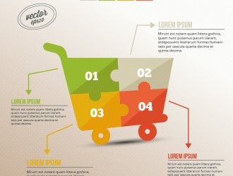 infografica carrello spesa – shopping infographic