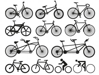 12 biciclette – bicycle silhouette