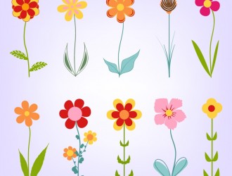 10 fiori – hand drawn doodle flowers
