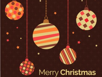 palle Natale, sfondo marrone, Christmas balls, brown retro background