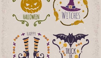 4 etichette Halloween – labels