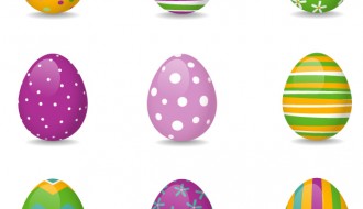 9 uova di Pasqua – 9 Easter colored eggs