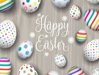 uova Pasqua sfondo legno – Easter eggs wood background