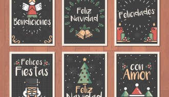 6 bigliettini Natale spagnolo – Christmas cards spanish