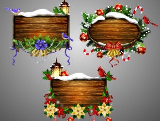 cornici legno Natale creative Christmas wooden frame
