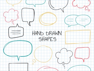 nuvolette fumetti disegnate a mano – hand drawn bubbles