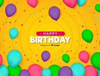 sfondo palloncini colorati compleanno – birthday ballons